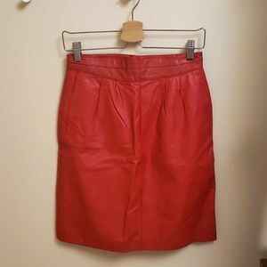 Casablanca Vintage Leather Skirt